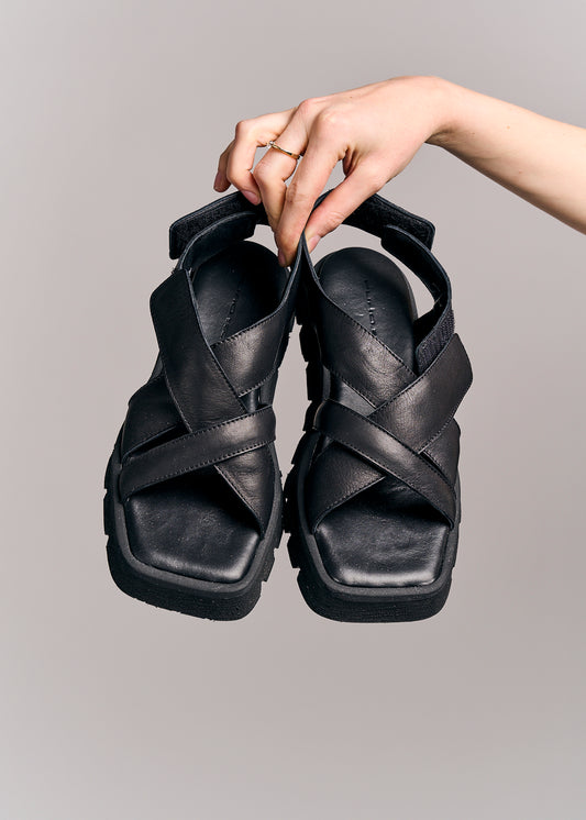 Puro Secret Sandals Tricky Black size 38
