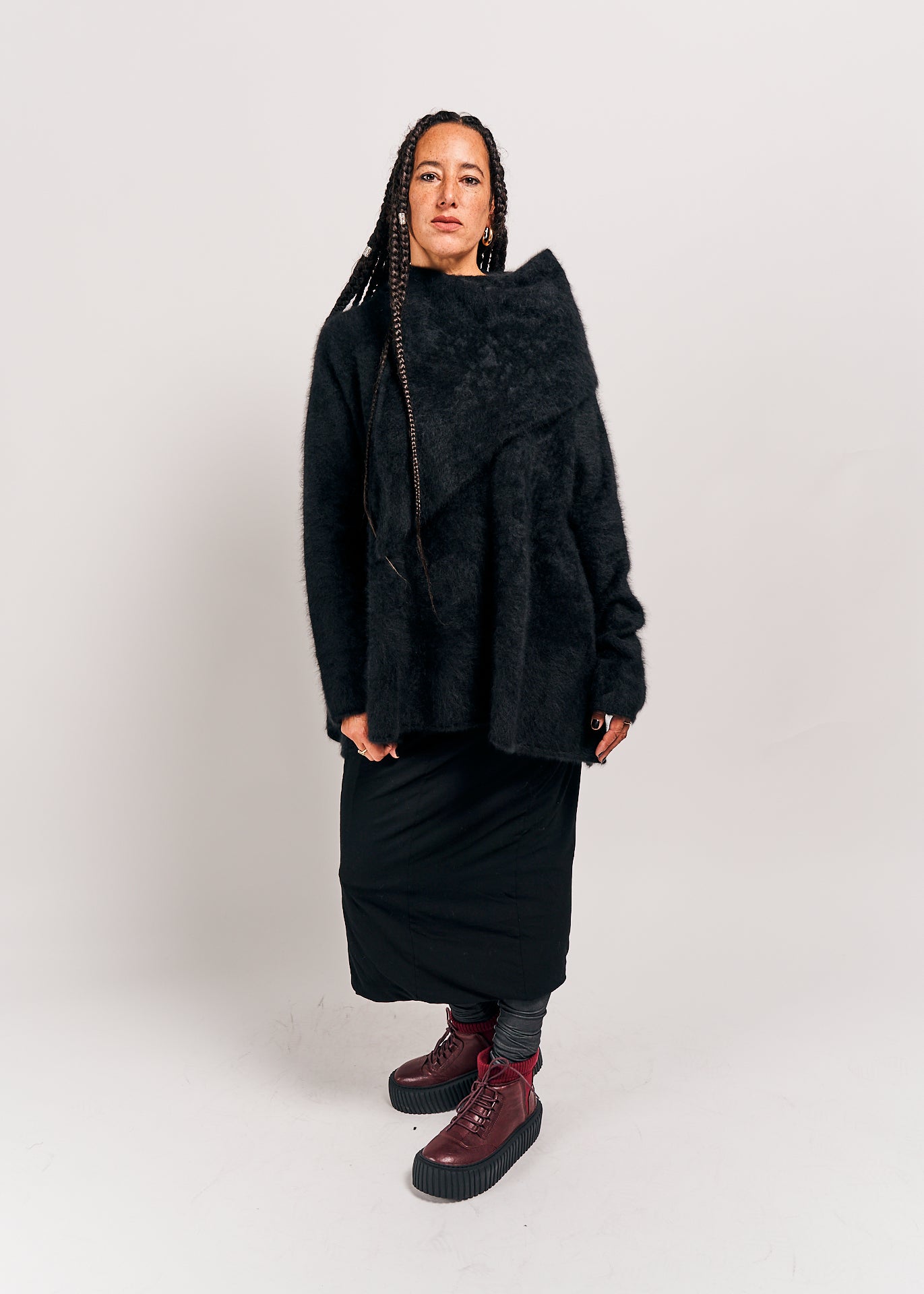 Rundholz Mainline Raccoon Pullover Black