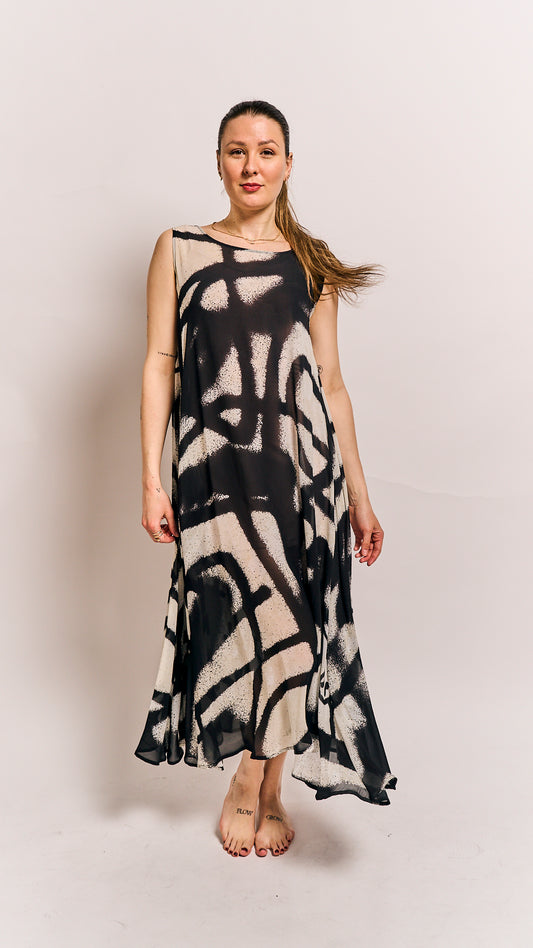 Rundholz Mainline Dress Black Print