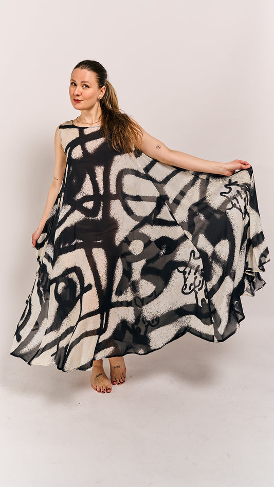 Rundholz Mainline Dress Black Print