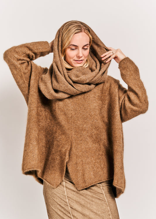 Rundholz Mainline Raccoon Scarf Camel Melange