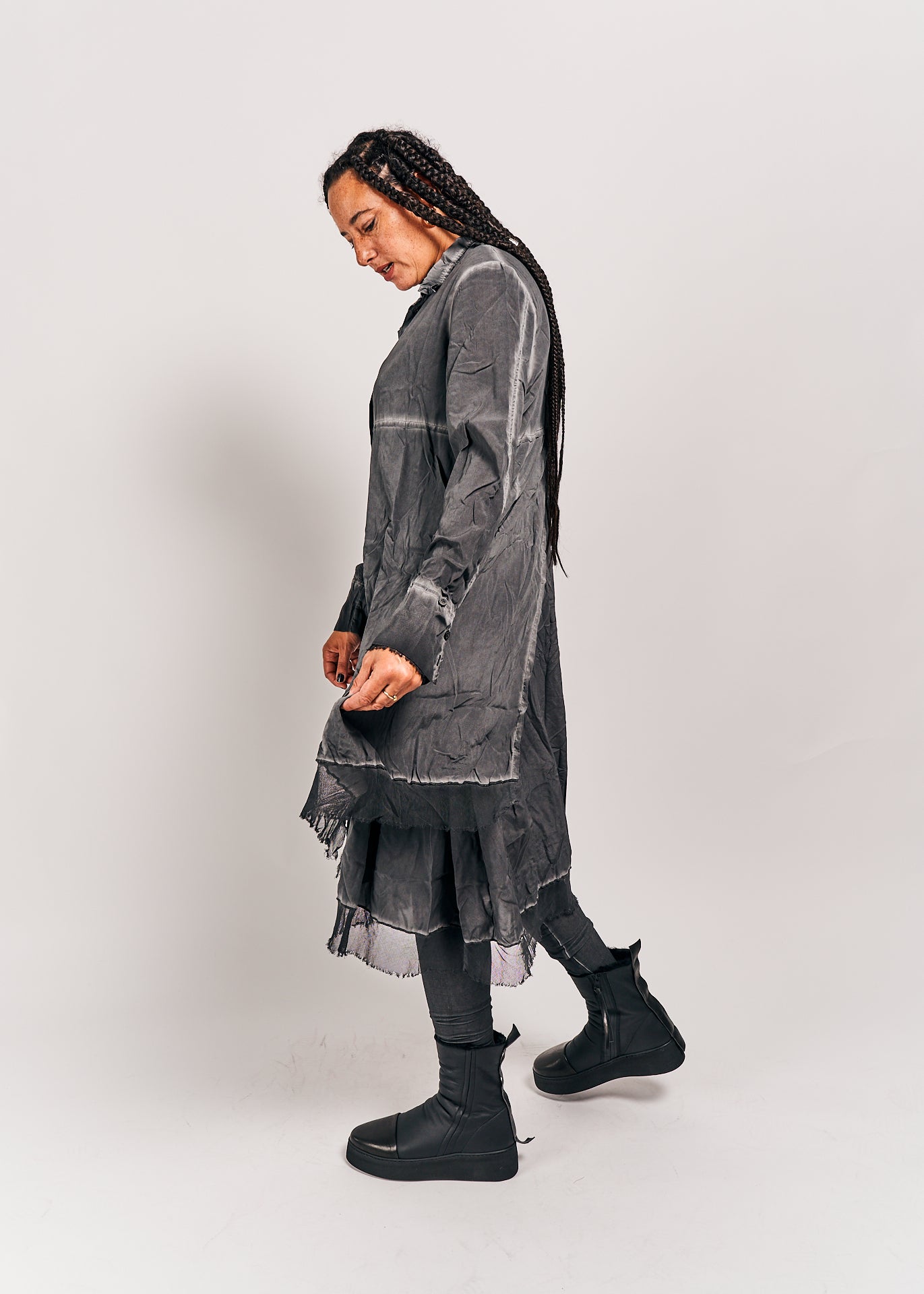 Rundholz DIP Dress Coal Cloud