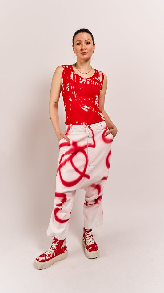 Rundholz Mainline Trousers Graffiti Ketchup
