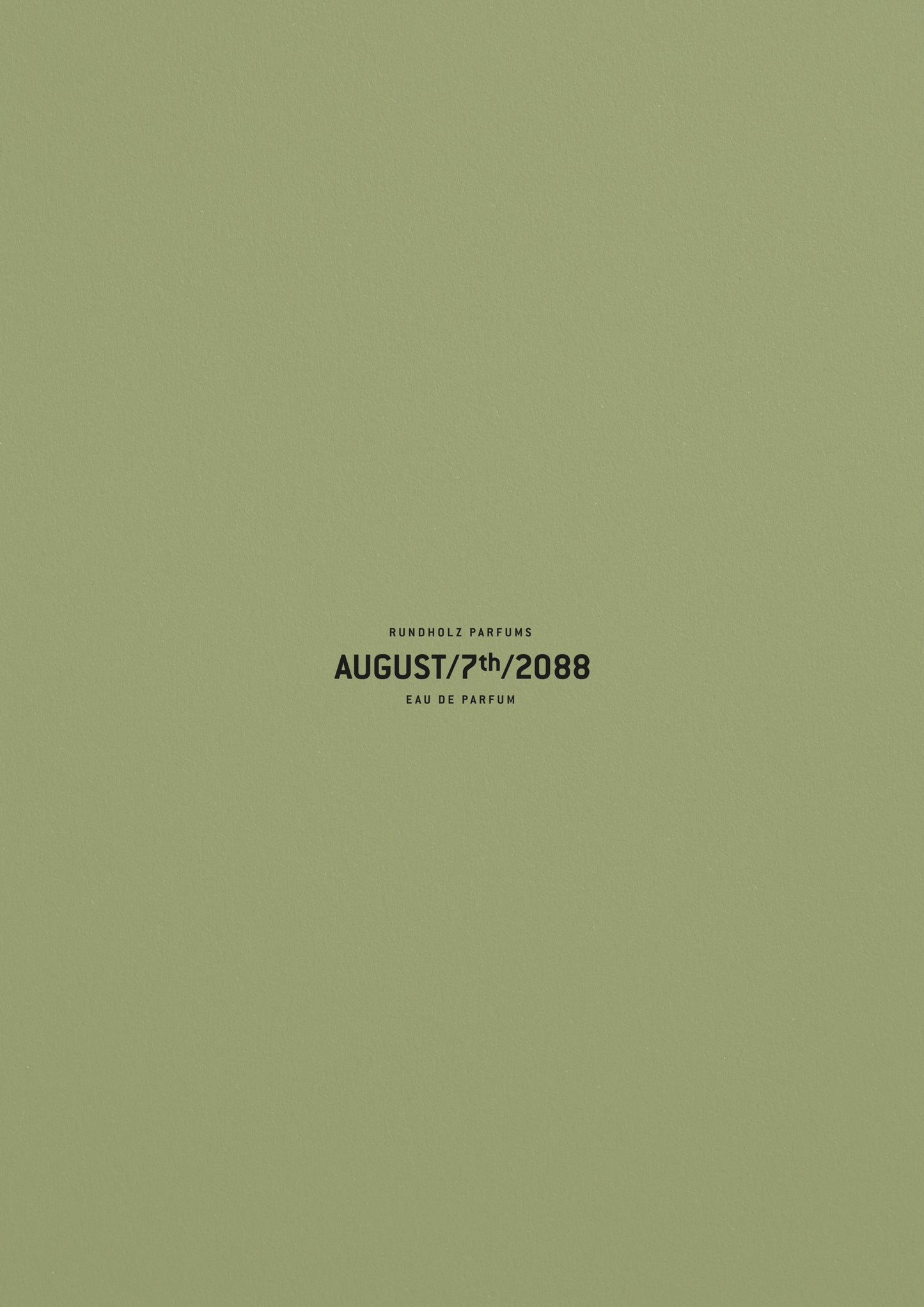 Rundholz Parfum August/7th/2088 50ML