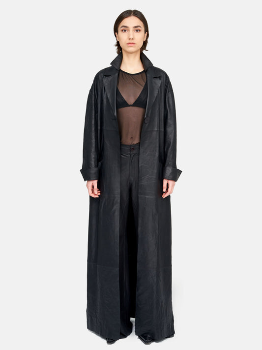 Van Der Wilt Maxi Coat Black 6086