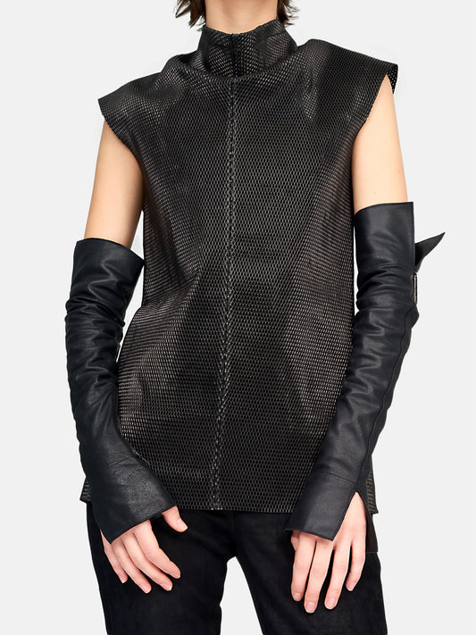 Van Der Wilt Long Gloves Black AW-002