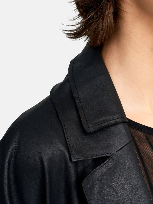 Van Der Wilt Maxi Coat Black 6086