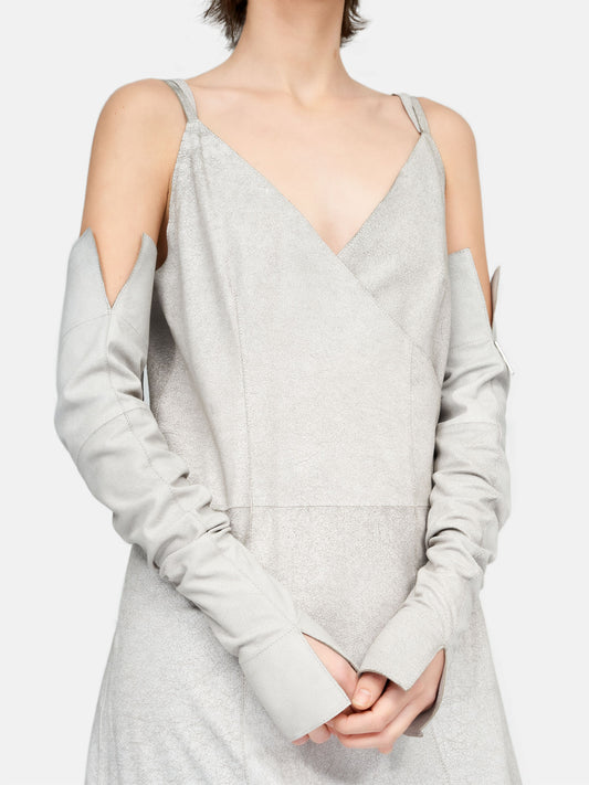 Van Der Wilt Slip Dress Chalk Crackle 9092